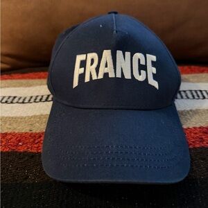 Navy Blue 'France' Baseball Cap